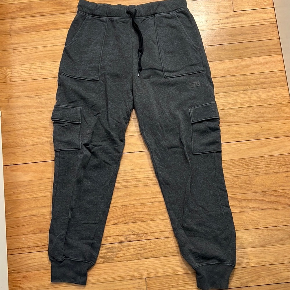 PINK Victorias Secret Fleece Classic Cargo Sweatpants